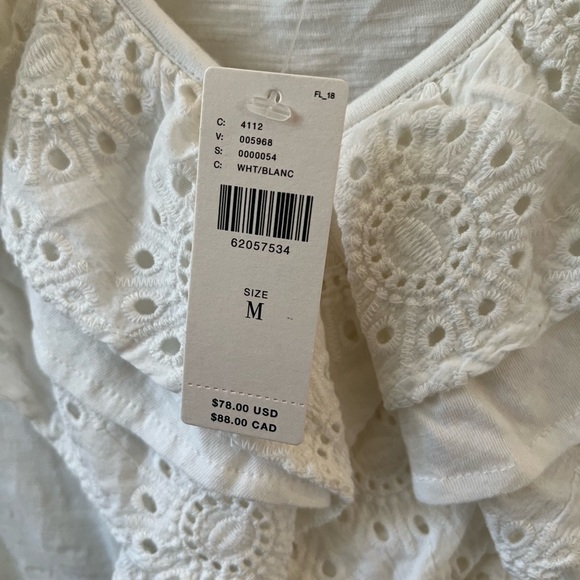 Jodi Ruffled Eyelet Crop Top - Picture 6 of 8